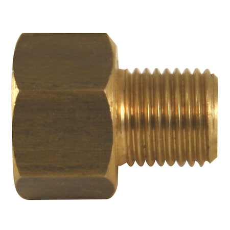 Brass Adapter, Female(1/2-20 Inverted), Male(7/16-24 Inverted), 1/bag